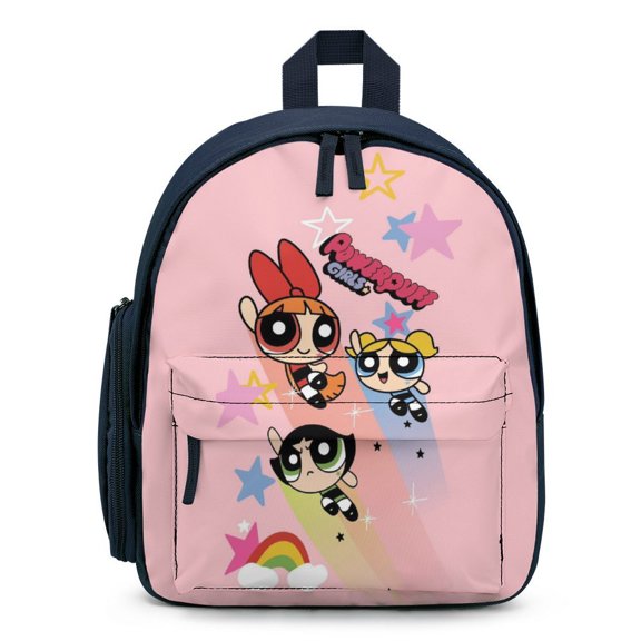 The Powerpuff Gi-rls Backpack Cute Print Daypack Lightweight Casual Backpack Travel Hiking Backpacks