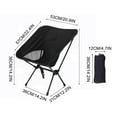 thumbnail image 3 of Sylchomon Summer Outdoor Folding Portable Chair, Leisure Compact Fishing Chair for Camping Barbecue Lightweight Easy to Carry, 3 of 8