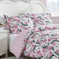 thumbnail image 5 of Betsey Johnson Blooming Roses Pink Full/Queen Duvet Cover Set, 5 of 12