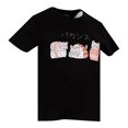 thumbnail image 3 of Playera George Talla CH Cuello Redondo Estampada Gatitos Letras Japonesas Negro, 3 of 4