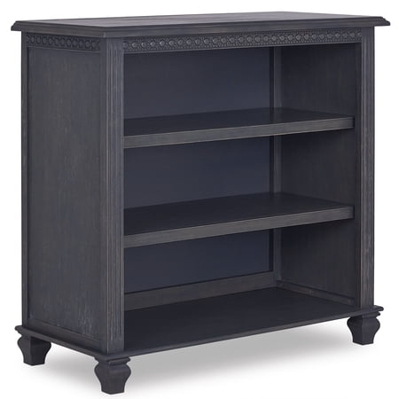 Evolur Madison Mini Hutch/Bookcase, Weathered Gray