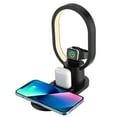 thumbnail image 4 of Gumesh 3-in-1 Bedside Lamp with Wireless Charger & Phone Holder, Nightstand Dock with Fast Charging Pad, USB Port for Bedroom, Office Desk, Night Light, 4 of 9