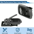 thumbnail image 5 of Rear Right Passenger Side Interior Door Handle for Toyota Tundra 2000-2006 Inside Door Handle No.692070C010 Gray 1 Pc, 5 of 6