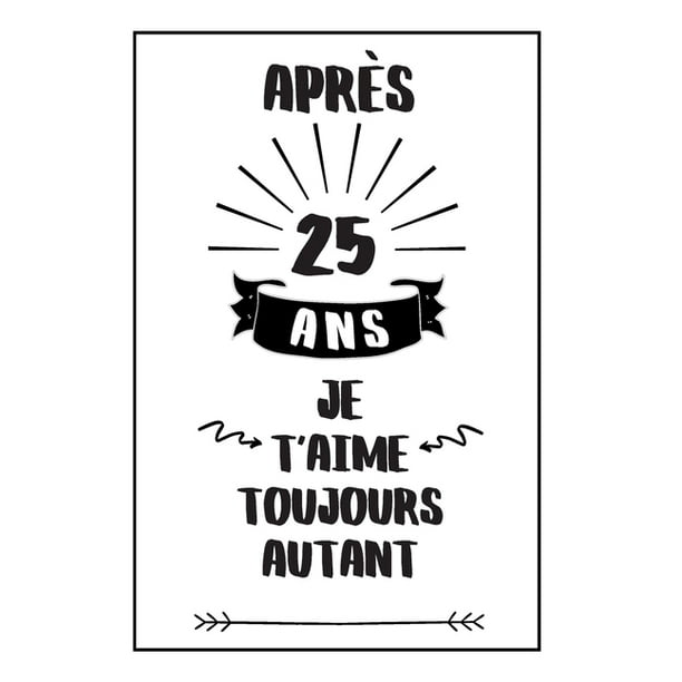 Anniversaire De Mariage Carnet De Notes Idee Cadeau 25 Ans De Mariage Pour Elle Pour Lui Original Et Pratique Noce D Argent Paperback Walmart Com Walmart Com Anniversaire De Mariage Carnet De Notes Idee Cadeau 25 Ans De Mariage Pour Elle Pour Lui Original Et Pratique Noce D Argent Paperback Walmart Com Walmart Com