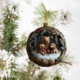 thumbnail image 5 of DAMAI Bear Family Christmas Ornament - Adorable Hanging Decor, Black Bear Family of 3 Ornaments for Christmas Tree, Mantel & Home Indoor Holiday Displays, 5 of 7