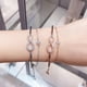 thumbnail image 2 of Pulsera Mujer Plata Corazón Oro Rosa Colección Piedra Natal Swa Infinity Pulseras, 2 of 5