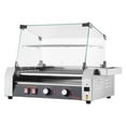 thumbnail image 1 of KFFKFF Rouleau à Hot-Dogs, 18 Hot-Dogs 7 Rouleaux, Cuiseur de Gril à Saucisses en Acier Inoxydable, Machine à Hot-Dogs Commerciale 1050 W avec Double Contrôle de Température, Couvercle, Boîte de Rangement Latérale, 1 of 9