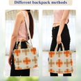 thumbnail image 4 of FORMRS Womens Corduroy Tote Bag Crossbody Shoulder Handbag with Pocket, Beige Geometric Pattern, 4 of 7