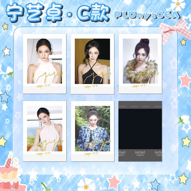 Mini tarjetas de famosos del mundo del entretenimiento coreano: Choi Soo-bin, Seo Min-ho, Jisoo, Jennie, Cortis. Colección de polaroids firmadas.
