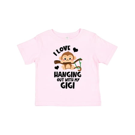 

Inktastic Monkey I Love Hanging out with My Gigi Gift Toddler Boy or Toddler Girl T-Shirt