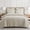 Taupe, variant on Levtex Home - Pick-Stitch Artisan Taupe Quilt Set - Full/Queen Quilt (88x92in) and 2 Standard Shams - Textured - Reversible - Cotton