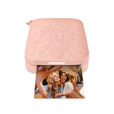 UPC: 0843812150996 | HP Sprocket Portable 2×3  Instant Photo Printer (Blush Pink) Print Pictures on Zink Sticky-Backed Paper from your iOS & Android Device.