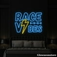 thumbnail image 3 of Glowneon Race Vibes Neon Sign, Race Vibes Led Sign, Man Cave Decor, Racing Club Decor, Dad Gifts, 3 of 5