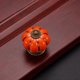 thumbnail image 5 of 8 x Ceramic Drawer Knobs Pumpkin Shape Furniture Knob for Kitchen Drawers and Cupboards (Orange), 5 of 5