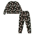 thumbnail image 6 of FOR U DESIGNS Christmas Snowman Drawstring Pajamas for Women Set 2 Piece Size L Long Sleeve Sleepwear Soft Crew Neck Tops and Pants for Women Nightwear Winter, 6 of 6