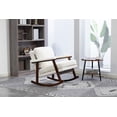 thumbnail image 4 of Timbernest Rocking Chair Accent Chair Reading Armchair for Living Room, Bedroom, Sunroom, Antique White, 4 of 8