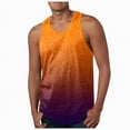 thumbnail image 3 of NOLDARES Mens Workout Tank Tops Soft Gym Muscle Shirt Sleeveless Classic T Shirts(Orange,XL), 3 of 6
