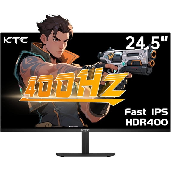 Restored KTC H25X7 24.5 Inch 400Hz Gaming Monitor, FHD 1080P 240Hz Computer Monitor, Fast IPS, FreeSync/G-Sync Compatible, HDR400, DisplayPort x2 HDMI x2, VESA, Tilt Adjustable