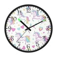 thumbnail image 2 of Voice Activated Clock with Glow Light 12 Inch Large Silent Wall Clock Battery Operated for Home Decor Unicorns and Magic Wands, 2 of 8