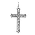 thumbnail image 3 of 14K White Gold Charm Pendant Diamond Round 1Ct. Budded Cross, 3 of 4