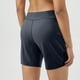 thumbnail image 3 of Pantalones cortos de mujer de cintura alta y largo hasta la rodilla con 2 bolsillos profundos - Elásticos, ligeros y de secado rápido, para yoga, entrenamiento deportivo y ropa informal., 3 of 5
