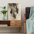 thumbnail image 5 of Vintage Woodpecker Canvas Wall Art Print, Living Room Bedroom Study Home Decor, 5 of 8