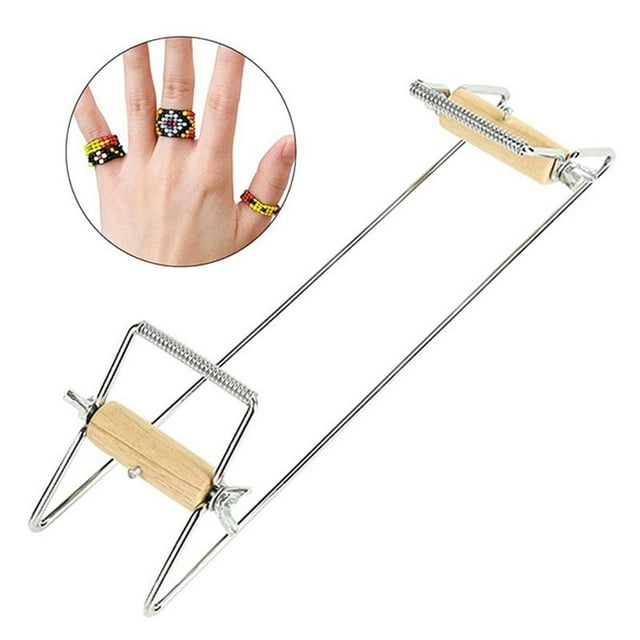 de Telar de para Principiantes, Juego de de Tejido de Acero Inoxidable de Madera para Pulseras de Joyería DIY Máquina de Tejer Hec Plata Soledad Telar de abalorios