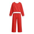 thumbnail image 2 of Txenfivo Girls Clothes 2 Pieces Outfits, Crew Neck Pullover Sweatshirt and Wide Leg Straight Pants, 5-14, 2 of 5