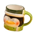 thumbnail image 4 of Taza de cerámica bonita, tazas de café navideñas, tazas de chocolate caliente, tazas esmaltadas para decoración de cafetería, regalos de Navidad, Pingüino, 4 of 8