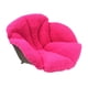 thumbnail image 3 of Cojín de silla de felpa, cojín de asiento de silla de escritorio, relleno grueso con soporte lumbar Rosa roja, 3 of 9