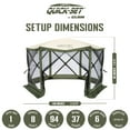 thumbnail image 3 of CLAM Quick-Set Escape 11.5 x 11.5 Ft Outdoor Canopy Shelter, Green/Tan, 3 of 7