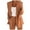 Brown, variant on Aoochasliy Womens Blazer Jacket Clearance Solid Lapel Suit Long Sleeves Coat Cardigan Coat Deals of the Day