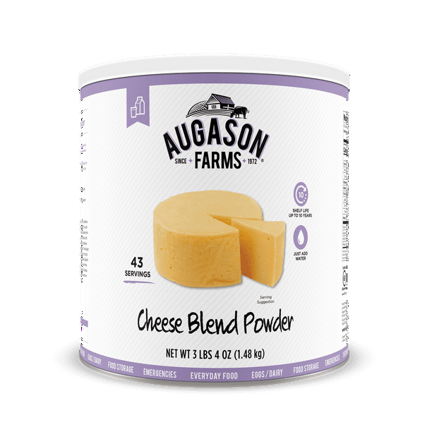 Augason Farms Cheese Blend Powder Certified Gluten Free Long Term Food Storage Everyday Meal