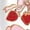White-2, variant on Women Casual Strawberry Pattern Graphic Tees Cotton Crew Neck Printed T Shirt Tops White S-5XL