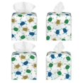 thumbnail image 2 of Naloa Cute Turtle Tissue Box CoverLeather Tissue Holder Square Facial Tissue Case Facial Paper Organizer Dispenser for Bathroom, Vanity Countertop, Tabletop, Car, 2 of 8