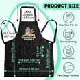 thumbnail image 2 of Funny Sourdough Aprons for Women, Sourdough Whisperer, Adjustable Baking Black Chef Aprons with Pockets, Humor Baking Gifts for Mom Wife, Birthday Gifts for Hostess Chef Friend Bake Lover, 2 of 6