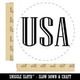 thumbnail image 2 of USA Patriotic Text Self-Inking Rubber Stamp Ink Stamper - Black Ink - Large 1-1/2 Inch, 2 of 7