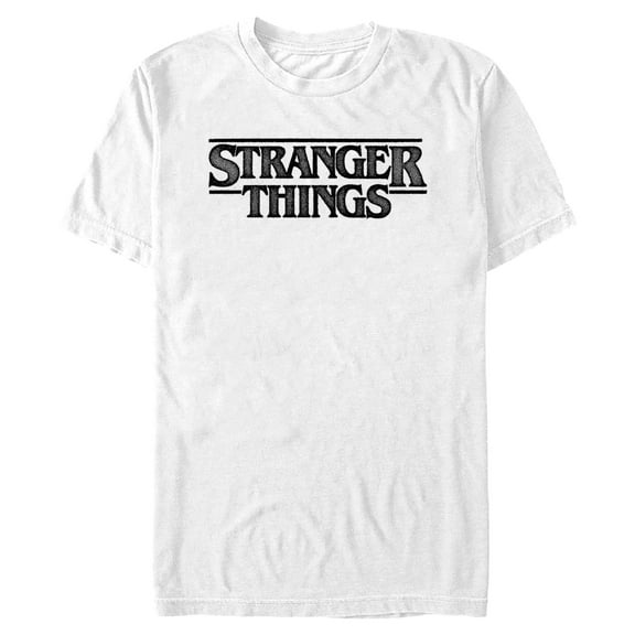 Netflix Men's Stranger Things Pointillism Style Classic Logo T Shirt