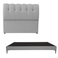 thumbnail image 1 of Box Base Cama Slim King Size + Cabecera Nube Gris, 1 of 8