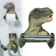 thumbnail image 1 of Toilet Paper Rack Tyrannosaurus Original Paper Towel Rack, 3D Dinosaur Toilet Paper Holder Dinosaur Tissue Holder Toilet Roll Holder, A_Multi-Color 1 Bathroom Shelf, By Relocy, 1 of 9