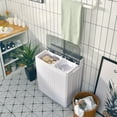 thumbnail image 3 of Costway 21 LBS Portable Compact Mini Twin Tub Washing Machine Drain Pump Spinner, 3 of 10