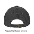 thumbnail image 3 of DouZhe Adjustable Washed Cotton Baseball Cap - Canada Flag Prints Vintage Dad Hat Unisex Sports Caps (Black), 3 of 7