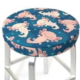thumbnail image 3 of Balery Cute Salamander Round Bar Stool Seat Covers Velvet Fabric Adjustable Protects from Scratches and Stains for 14-17 Inch Chair-12 inch, 3 of 7