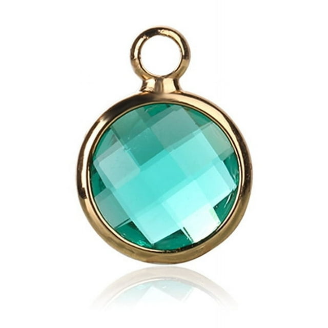 Colgante de cristal de colores con piedra de nacimiento de cumpleaños de diciembre, accesorios de joyería, collar, pulsera, pendientes