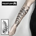 thumbnail image 2 of WWS-Tattoo Tech, 2 Sheets Large Semi Permanent Tattoo, Adult Art Design Temporary Tattoos, Lasts 1-2 Weeks, Waterproof, Realistic Look, No Adhesive, No Reflection (Flowers and Grass), 2 of 4