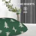 thumbnail image 5 of Christmas Pillow Covers 18x18 Set of 2, Green Chirstmas Tree Decorations Throw Pillow Covers Outdoor Winter Holiday Farmhouse Xmas Cushion Case Linen Square for Home Couch Sofa, 5 of 6