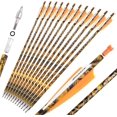 thumbnail image 5 of AMEYXGS Archery Crossbow Bolts 20inch Carbon Arrow Camo Shaft with Screw-in Hunting Broadheads-12pcs/Box, 5 of 5