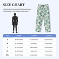 thumbnail image 4 of Naloa Lilies Flowers Pajama Pants Men, PJ Bottoms, Sleep & Lounge Pants-X-Large, 4 of 6