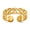 Colorname Misc: Yellow Gold, variant on Solid 10k Yellow or White Gold 4mm Polished Woven Irish Claddagh Celtic Trinity Knot Adjustable toe ring toe ring for Wo