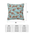 thumbnail image 2 of Throw Pillow Covers, Shrimp No.9066 Soft Square Pillow Cases with Invisible Zipper for Couch Bed Sofa, Farmhouse Fall Home Decor 16"x16", 2 of 7